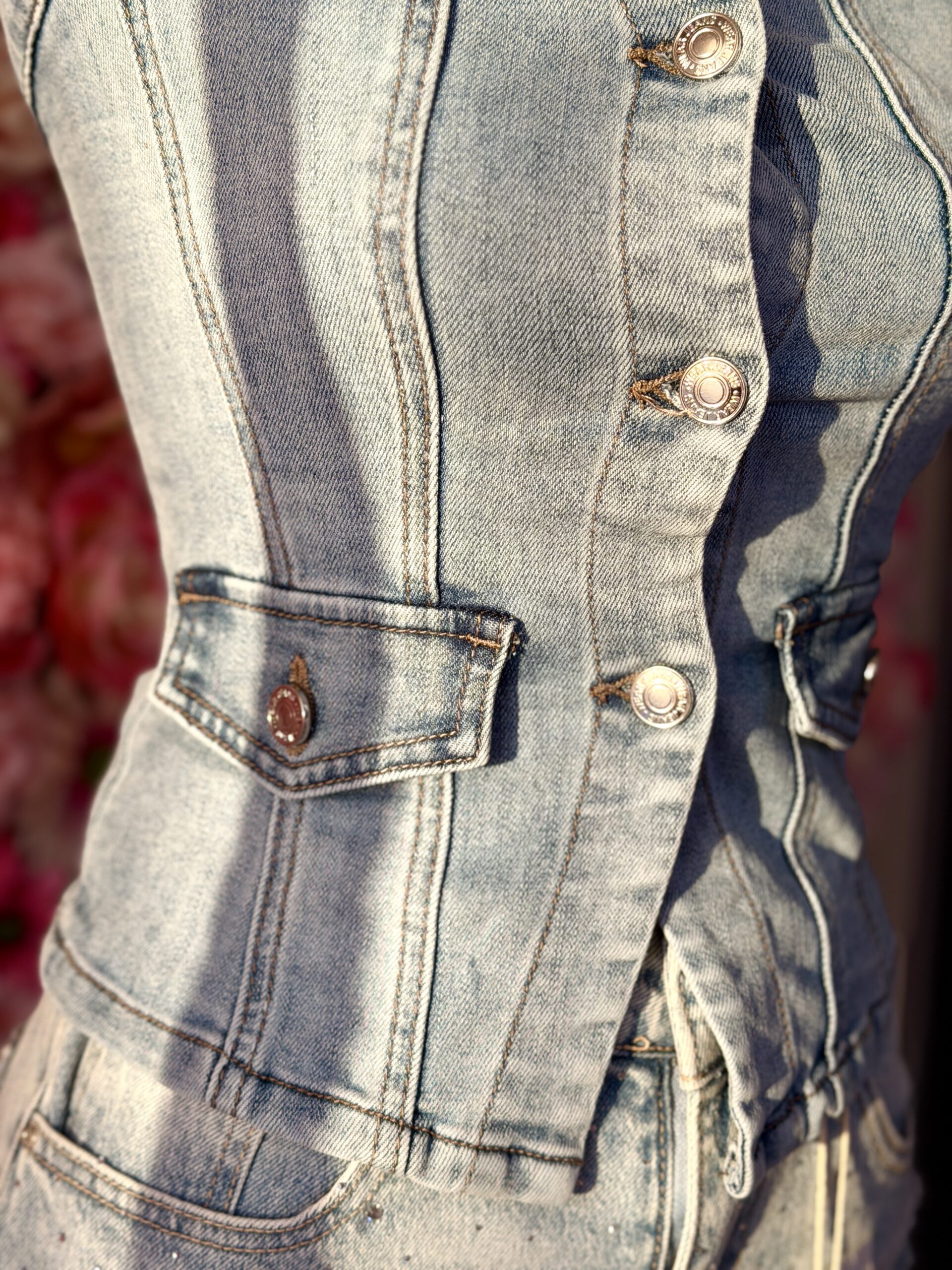 Top Jeansowy - obrazek 2